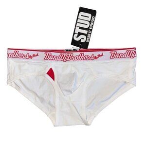 Stud Wear It Proud Stud UP Men's Briefs Size XL Rivets Low Rise Ringer NEW